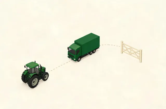 Illustration of farm delivery planning